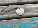 Inspirational Quote Necklace: "Believe"