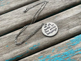 Inspirational Quote Necklace: "we all smile in the same language"