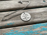 Inspirational Quote Necklace: "I was normal two kids ago"- textured pendant