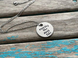 Inspirational Quote Necklace: "rocking the aunt life"