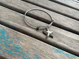 SALE- Star Bangle Bracelet- Adjustable Charm Bracelet