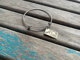 SALE- Postcard Charm Bangle Bracelet