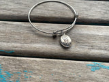 SALE- 'be true' Charm Bangle Bracelet - Adjustable