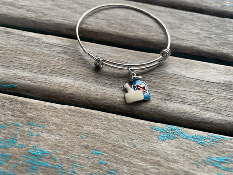 SALE- Nurse Charm Bangle Bracelet - Adjustable Bracelet