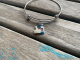 SALE- Nurse Charm Bangle Bracelet - Adjustable Bracelet