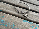SALE- Camera Charm Bangle Bracelet