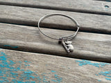 SALE- Koala Charm Bangle Bracelet - Adjustable Animal Jewelry
