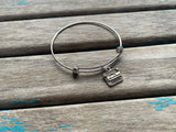 SALE- Typewriter Charm Bangle Bracelet