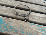 SALE- Camera Charm Bangle Bracelet - Adjustable