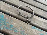 SALE- Camera Charm Bangle Bracelet - Adjustable
