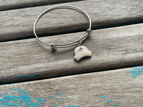 SALE- Nurse Charm Bangle Bracelet - Adjustable Bracelet
