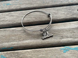 SALE- Grandma Charm Bangle Bracelet - Adjustable Bracelet