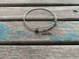 SALE- Coach Charm Bangle Bracelet - Adjustable Bracelet