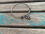 SALE- Birds Charm Bangle Bracelet - Adjustable Bracelet