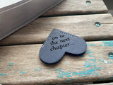 Heart Corner Bookmark - "on to the next chapter..." Blue