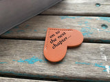 Heart Corner Bookmark - "on to the next chapter..." Orange