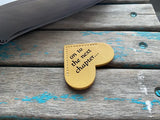 Heart Corner Bookmark - "on to the next chapter..." Mustard Yellow