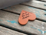 Heart Corner Bookmark - "on to the next chapter..." Orange