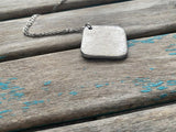 Textured Aluminum Necklace
