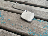Textured Aluminum Necklace