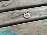 Inspiration Necklace "enjoy life" with an accent bead in your choice of colors