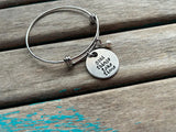Quote Bracelet- "good things take time" with an accent bead of your choice