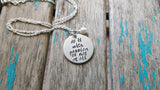 Quote Necklace- "do it with passion or not at all" with an accent bead of your choice