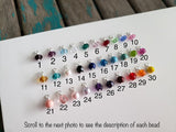 True Colors Necklace- "show your true colors" - Hand-Stamped Necklace with an accent bead in your choice of colors