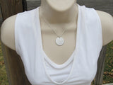 Mother's Necklace- "Mom...forever friend"- Hand-Stamped Necklace with an accent bead of your choice