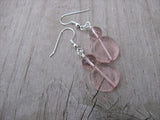 Pale Pink Beaded Earrings