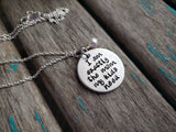 Mom Inspiration Necklace- "I am exactly the mom my kids need" - Hand-Stamped Necklace with an accent bead in your choice of colors