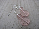 Pale Pink Beaded Earrings