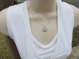 Abuela Necklace- "Abuela"- Hand-Stamped Necklace with an accent bead in your choice of colors