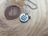 Great Great Aunt Necklace- "Great Great Aunt"- Hand-Stamped Necklace with an accent bead in your choice of colors
