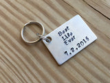 Best Life Ever Keychain with date- perfect as a baptism gift, start of pioneering gift, etc.