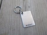 Endure Inspirational Keychain- "endure"  - Hand Stamped Metal Keychain