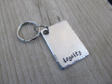 Loyalty Inspirational Keychain- "loyalty"  - Hand Stamped Metal Keychain