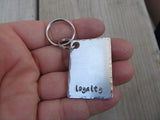 Loyalty Inspirational Keychain- "loyalty"  - Hand Stamped Metal Keychain