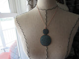 Copper and Blue Necklace- Modern Necklace