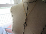 Gold Black, Turquoise Necklace- Modern Necklace