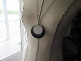 Circles Necklace in Black, Grey, and White
