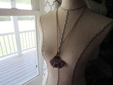 Fringe Necklace in Multi-Purples