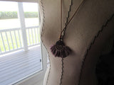 Fringe Necklace in Multi-Purples