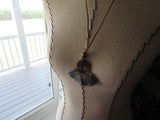Fringe Necklace in Grey