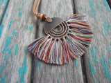 Fringe Necklace in Rainbow/Multi