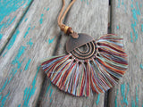 Fringe Necklace in Rainbow/Multi