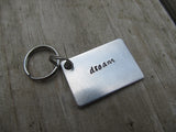 Dream Inspirational Keychain- "dream" - Hand Stamped Metal Keychain