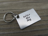Seize the Day Inspirational Keychain- "seize the day"  - Hand Stamped Metal Keychain