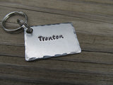 Personalized Name Keychain- stamped with a name of your choice - Hand Stamped Metal Keychain