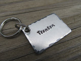 Personalized Name Keychain- stamped with a name of your choice - Hand Stamped Metal Keychain